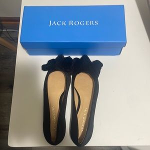 NWT tags velvet jack rogers ballet bow slippers